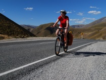 Vrchol sedla Lindis Pass